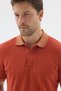 Cinnamon Polo Collar Pique Short Sleeve Slim Fit 100% Cotton T-Shirt 1011260171 - 4