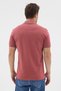 Pink Polo Collar Pique Short Sleeve Slim Fit 100% Cotton T-Shirt 1011260171 - 5