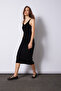 Women's Knitwear Dress Black - 2