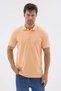 Orange Polo Collar Pique Short Sleeve Slim Fit 100% Cotton T-Shirt 1011260171