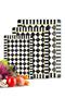 3-Piece Glass Cutting Board and Presentation Tray Mackenzie Patterned 20 X 30, 25 X 35 and 30 X 40 cm - 4