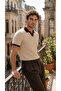 Men's 3-pack knit pattern collared short sleeve knitwear t-shirt - 100% cotton acrylic - 6