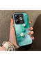 Infinix Smart 8 Compatible Silicone Edge Hard Back Case Couple Phone Case with Floral Pattern - 3