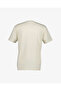 Men's Cream Crew Neck Regular Fit Logo T-Shirt - 2