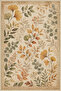 Flower Leaf Patterned Non-Slip Base Machine Washable Digital Printed Chenille Carpet Rug Runner - 6