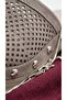 Tarex Women's Heeled Sabo Suede Platform Thick Heel Laser Cut Perforated Rivet Detailed Open Back Slippers - 4