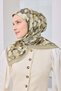 Velora Scarf Floral Neutral Green - 4