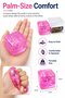 Cube Glitter Squishy Ball Sparkle Jelly Cube Stress Ball Squeezable Sensory Toy Solid Soft Squeeze Toy - 6