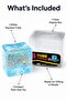 Cube Glitter Squishy Ball Sparkle Jelly Cube Stress Ball Squeezable Sensory Toy Solid Soft Squeeze Toy - 8