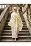 Patterned Cotton Soft Shawl Butter Yellow Brave Series - Mira İpek