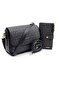 4 Compartments Two Straps Women's Hand & Medium Size 3 Compartments Two Straps Women's Hand Shoulder Bag and Wallet Combination - 2