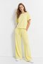 Yellow Crew Neck T-Shirt and Pants Set 7180 - 2