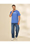 Men Blue Graphic T-Shirt - 2