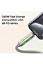 AXIS-01 240W 4-in-1 Fast Charging Cable with LED Light, USB-A & USB-C to USB-C/Lightning Soft Silicone Cable 1.5M for iPhone 15/16/17, Samsung, iPad & USB-C Devices - 2