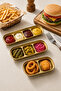 Stainless Steel Presentation Container with Compartments, Set of 3 – Sauce Bowl & Breakfast Snack Bowl |   Jam Bowl & Sauce Bowl Serving Set - 5