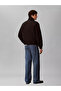 Men's Regular Fit Stand Collar Zippered Long Sleeve Black Jacket - 3