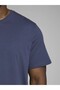 تي شيرت رجالي باللون الأزرق الداكن من Jjeorganıc Basic Tee Ss O-neck Noos Pls مقاس كبير - 6