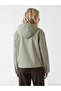 Xside Khaki Hooded Oversize Women's Jacket - 4