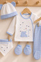 Seasonal Cotton 5-Piece Newborn Baby Boy Hospital Discharge Bodysuit Set - 8