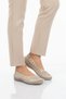 Beige Genuine Leather Women's Casual Shoes 44401 Z - 3