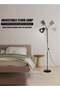 Adjustable Floor Lamp,Gooseneck Floor Lamp Industrial Adjustable Height Bendable Small Floor Corner Lamp with 12W Blub,3 Color Temperature(Black) - 4