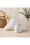 Lace-Up Bridal Sneakers Floral Patterned Bridal Sneakers - 5