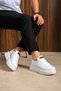 Lace-Up Men's Sports Shoes White - 3