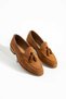 Corcik Genuine Leather Men's Loafer Shoes – Classic Tasseled Light Tan Casual & Stylish Model