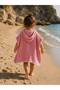 Baby / Child Poncho / 4 Layers with Shepherd Stitching & Muslin - Pink - 2