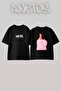 Cardi B_25 Design Printed Unisex Oversize Black Tshirt