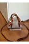 Mini Size Women's Hand and Shoulder Bag with Scarf Detail - 4