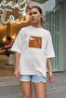 Engaged Oversize Unisex White T-Shirt - 3