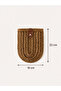 Hand Knitted Straw Phone Bag 16Cm*22Cm Dimensions - 4