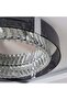 Regal LED Ceiling Lamp 50cm Grey Modern Flush Mount Ceiling Light for Living Room - 4