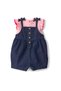 Carter's Baby Girl 2-Piece Summer Romper Set with Ribbon Detail