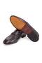 Brown Laceless Genuine Leather Leather Sole Men's Shoes - 3