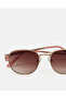 Girls Brown Aviator Sunglasses - 4