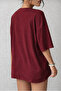 -Women's Oversize Printed T-Shirt 100% Cotton Comfortable Casual Style - 3