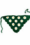 Green Daisy Patterned Crochet Knitted Bandana Hair and Neck Accessory