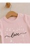 100% Cotton Love Printed Summer Two-Piece Baby Girl Set with Shorts - 5