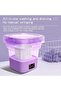 Portable Folding Mini Washing Machine – Lightweight Automatic Underwear Washer for Travel, Baby Clothes, Socks & Small Laundry - 4