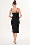 Women's Strappy Wrap Fabric Dress - 5