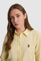 Women's Light Yellow Long Sleeve Basic Shirt 50320204-Vr004 - 2