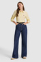 Women's Light Yellow Long Sleeve Basic Shirt 50320204-Vr004 - 4