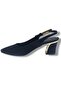 Desire 3101-26 Shiny Printed Nubuck Nickel-Plated Thick Heel Women's Shoes (6.5cm) - 3