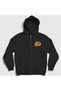 Unisex Black Football Is Life Sports Soccer Zipper Hooded Sweatshirt 615251Tt