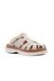 45580 Genuine Leather Beige Women's Slippers - 2