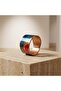 100% Handmade Copper |   Copper Blue Red Landscape Patterned Wide Form Adjustable Ring |   100% El Y - 5