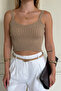 Gold Silvery Cotton Yarn Knitted Top - 2