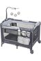 حزمة EZ Rest Playard Twinkle Little Forest مع عربة أطفال قابلة للطي ثلاثية الأقسام بلون الحصى 2 في 1 - 4